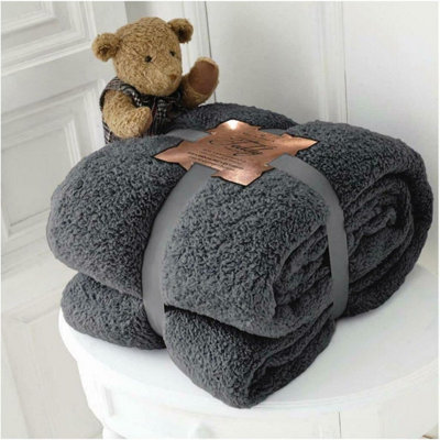 Coperta in pile per divani, soffici copriletto, motivo