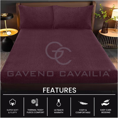 GC GAVENO CAVAILIA Teddy OCO Easy Care-Set Copripiumino Super Morbido con Volant, Poliestere, Argento, Singolo