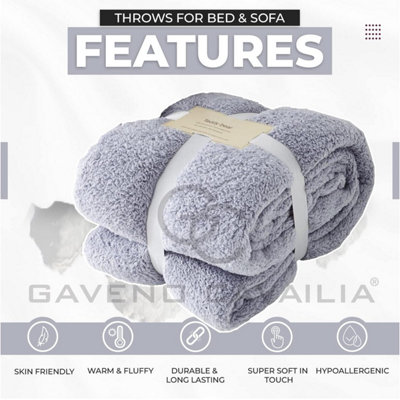 Coperta In Pile Morbida GC GAVNO CAVAILIA - 150x200 Cm, Antracite