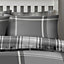 GC GAVENO CAVAILIA Timeless Tartan duvet cover bedding set grey double 3PC with checked design printed quilt cover
