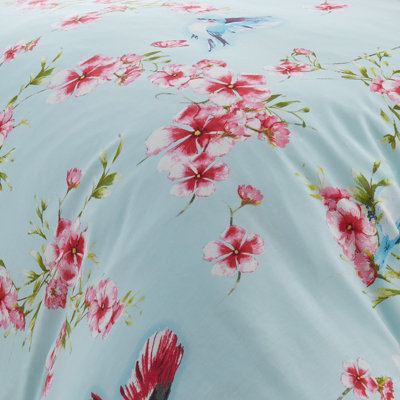 GC GAVENO CAVAILIA Tropical Birds Duvet cover bedding set Blue superking 3PC with birds and flowers print quilt cover