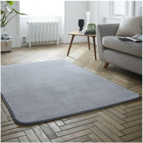 GC GAVENO CAVAILIA Velvet Glow Plush Rug 120x170 Silver Luxury Fluffy Fleece Floor Mat Carpet For Home Décor