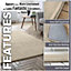 GC GAVENO CAVAILIA Velvet Glow Plush Rug 60x110 Cream Luxury Fluffy Fleece Floor Mat Carpet For Home Décor