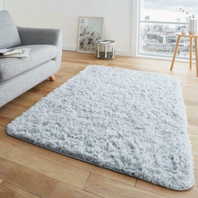 GC GAVENO CAVAILIA Warm Embrace 120x170 Silver Fur Rug Shaggy Mats For Home décor