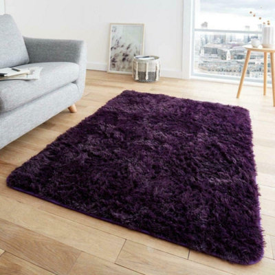 GC GAVENO CAVAILIA Warm Embrace 200x290 Purple Fur Rug Shaggy Mats For Home décor