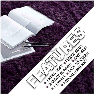 GC GAVENO CAVAILIA Warm Embrace 200x290 Purple Fur Rug Shaggy Mats For Home décor