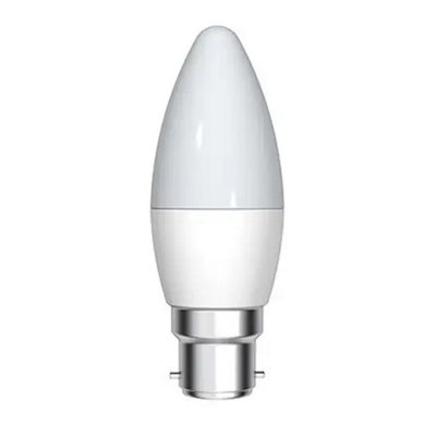 GE 6w BC 2700k Frosted Dimmable LED Candle Bulb - Extra Warm White