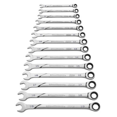 Gear Wrench 120Xp Universal Spline Metric Xl Combi Wrench 14Pc