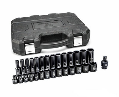 Gear Wrench 29Pc 3/8In Std & Deep Impact Socket Set