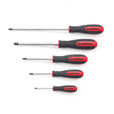 Gear Wrench 5Pc Phillips Screwdriver Set Heavy Duty