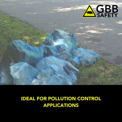 GearbyBear Hazardous Waste Bags - Blue 100 Pack