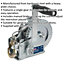 Geared Hand Winch with Cable - 540kg Capacity - Hardened Steel - Manual Break