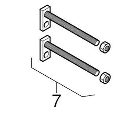 Geberit 240.284.00.1 Kombifix Set of Rods M12 For Wall Frame