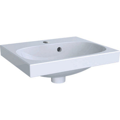 Geberit Acanto 1 Tap Hole Handrinse Wash Basin Bathroom 450mm White ...