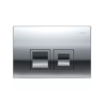 Geberit DELTA35 Gloss Chrome Dual Flush Plate Concealed Cisterns RP 115.135.21.1