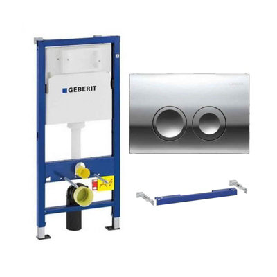 Geberit Duofix 1.12m WC Toilet Frame Delta Cistern Wall Brackets WC ...