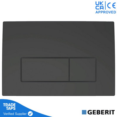Geberit Duofix Toilet Concealed Cistern Frame 112cm with Geberit Delta 50 Flush Plate Matt Black - 5