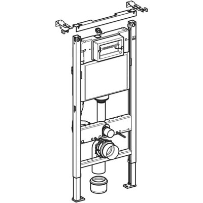Geberit Duofix Toilet Concealed Cistern Frame 112cm - 4