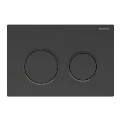 Geberit Omega20 Dual Flush Plate Matt Black 115.085.16.1