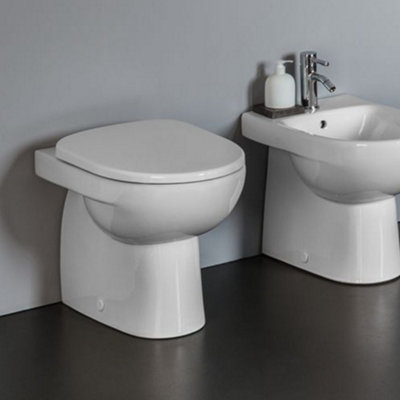 Geberit Selnova floor standing Rimless Back to wall toilet including