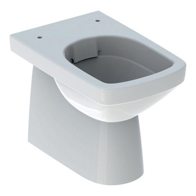 WC sur pied vertical horizontal affleurant sans rebord sanitaire Geberit  Selnova