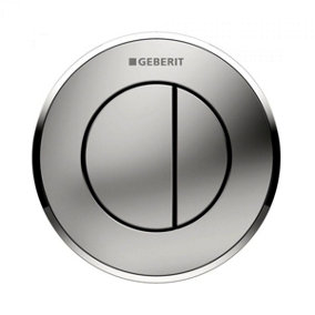 Geberit type 10 Flush button Matt/gloss chrome