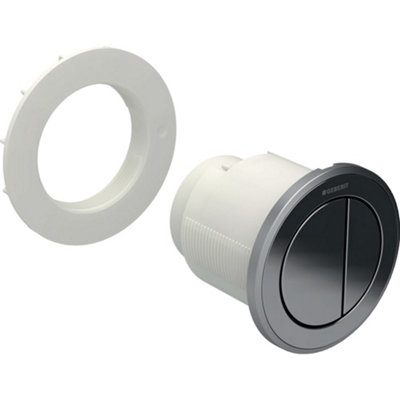 Geberit Type 10 Round Pneumatic Dual Flush Button 100mm Brushed ...