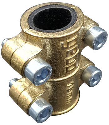 Gebo Copper Pipe 18mm Leak Repair Clamps Antileak Fittings Water Hole Leak Fix - 3