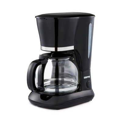 Geepas 1.5L Filter Coffee Machine 800W Coffee Maker for Instant Coffee, Espresso, Macchiato & More Boil-Dry Protection