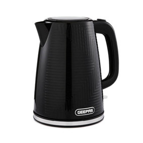 Geepas 1.7L Cordless Electric Kettle 3000W Hot Water Tea Coffee Maker, Black