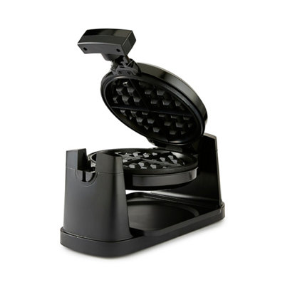 Geepas 1000W Rotating Belgian Waffle Maker Rotary Waffle Iron Machine with Non Stick Plates Auto Temperature Control