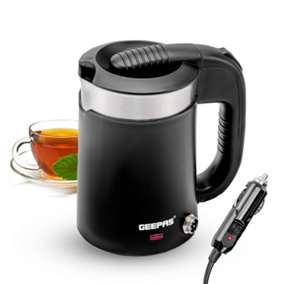 Geepas 1100W Stainless Steel Compact Travel Electric Kettle 0.5L