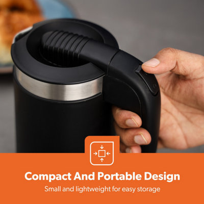 Geepas 1100W Stainless Steel Compact Travel Electric Kettle 0.5L