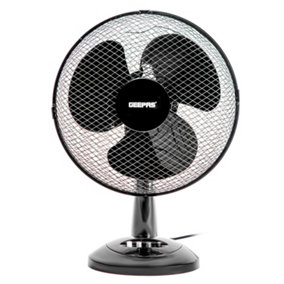 Geepas 12-Inch Portable Table Fan Desktop Cooling Fan for Desk Home or Office 40W