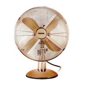 Geepas 12" Metal Desk Fan Electric Fan 3-Speeds For Table Home Office