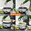 Geepas 1200W 3L Rice Cooker Steamer Multicooker Includes Measuring Cup & Spatula