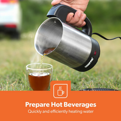 12V Car Electric Travel Kettle - 350ml Portable Water Boiler For Vehicles