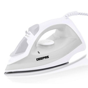 Geepas 1300W Steam Iron 2 in 1 Dry & Steam Iron Variable Temperature Control, Non-Stick Soleplate Spray & Steam Function