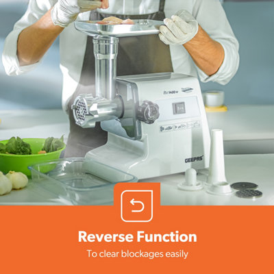 Geepas 1400W Electric Meat Grinder Mincer for Home Restaurant