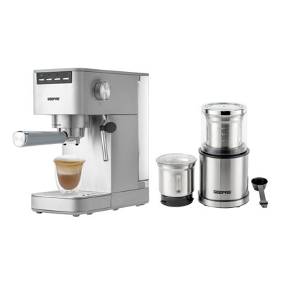 GEEPAS 1450W Espresso Cappuccino Coffee Machine 200W Coffee