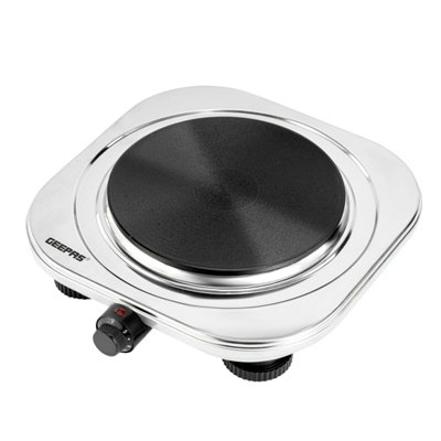 Geepas 1500W Stainless Steel Portable Electric Hot Plate Hob