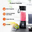 Geepas 150W 330ml Mini Rechargeable Blender Smoothie Maker Kitchen Gym