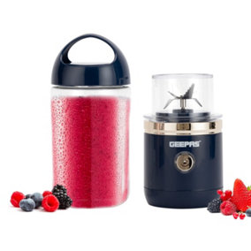 Geepas 150W 420ml Mini Rechargeable Blender Smoothie Maker Kitchen Gym