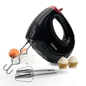 Geepas 150W Hand Mixer, Electric Handheld Food Collection Hand Mixer for Baking - 7 Speed Function with Turbo Function