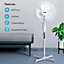 Geepas 16 Inch Floor Standing Pedestal Fan Oscillating 3 Speed Air Cooling Pack of 2, White