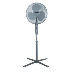 Geepas 16-Inch Pedestal Electric Fan 45W Portable, Home or Office Use