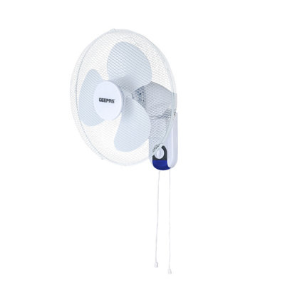 Geepas 16-Inch Wall Fan, 45W Electric Cooling Wall Mountable Fan for Home or Office