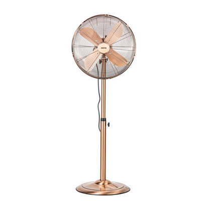 Geepas 16" Metal Pedestal Fan Heavy Duty Standing Oscillating Floor Standing Fan