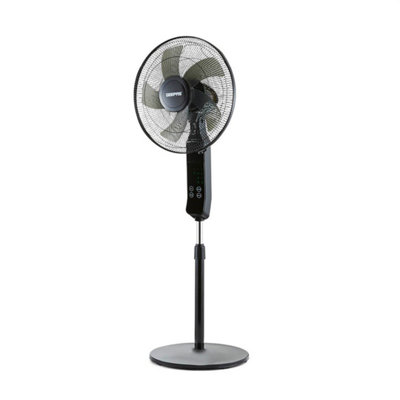 Geepas 16inch Pedestal Fan with Remote Control 60W Powerful Free