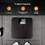 Geepas 180kg  High Precision Digital Bathroom Body Scale Weighing Scale Machine LED Display